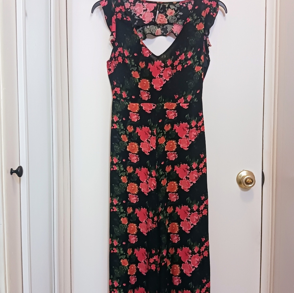 PLENTY TRACY REESE Anthropologie Art  Floral Print Palazzo Laurette Jumpsuit XS